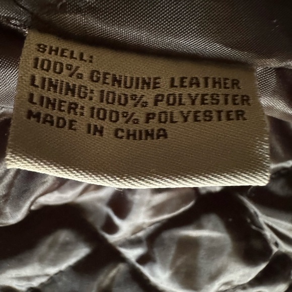 Leather Bomber Jacket Vintage Patchwork - Picture 7 of 13